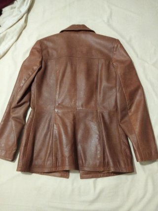 Chaqueta de piel IAN CARLO marrón