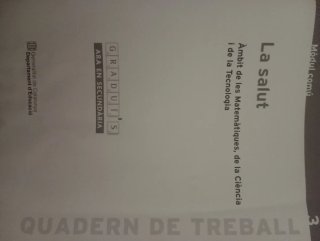 salut. Àmbit de les Matemàtiques, de la Ciència...