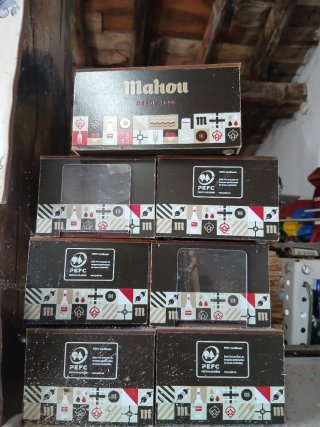 Servilleteros Mahou madera (6 unidades)