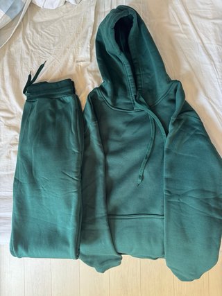 Conjunto chándal poliéster verde botella