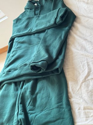 Conjunto chándal poliéster verde botella