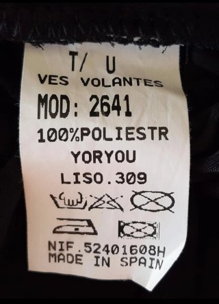 Vestido fiesta volantes cascada