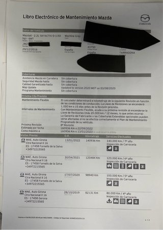 Mazda 6 2017 2.2 turbo diesel 150cv 6vel