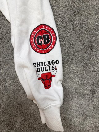 Felpa con cappuccio Chicago Bulls, Hoodie bianco…