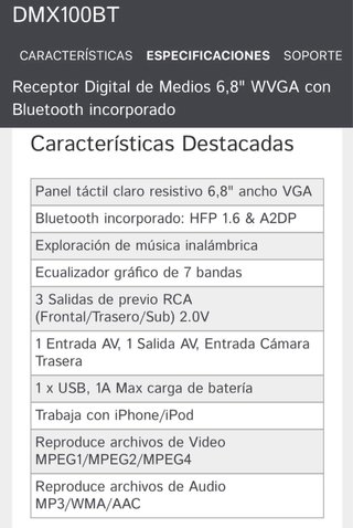 Pantalla Kenwood 2DIN Coche