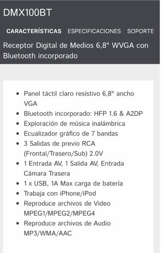 Pantalla Kenwood 2DIN Coche