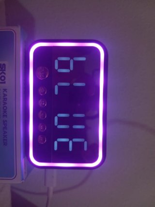 SK01 Altavoz Karaoke Reloj Despertador