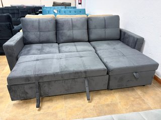 sofá cama chaiselongue reversible + arcon 3 plazas
