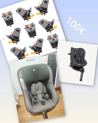 Silla coche Joie 360° Isofix, precio negociable