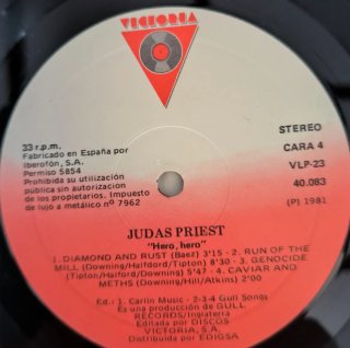 Judas Priest Hero, Hero LP Vinile