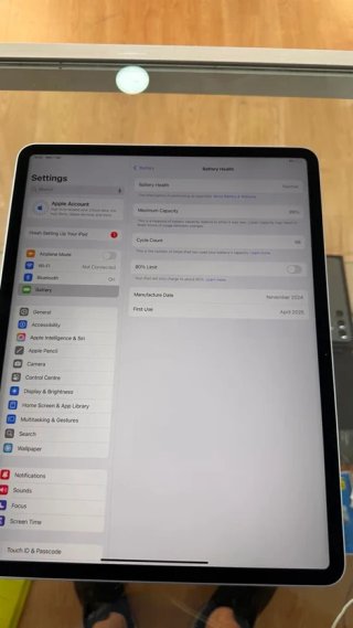 iPad Air 13 256GB M2 Azul Batería 99%