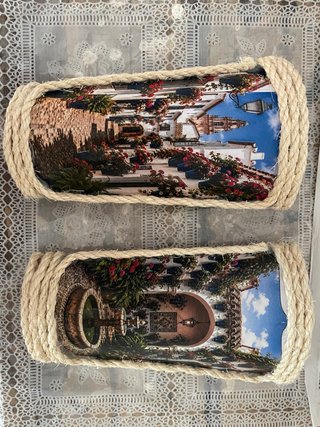 2 Tejas Decorativas Motivos Andaluces