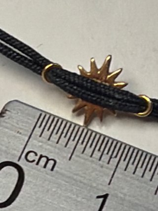 Pulsera oro con estrella y brillante
