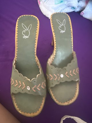 Zapatos Playboy Verdes Talla 37