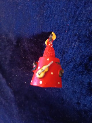 Dedal Cerámica Figura Flamenca Colección