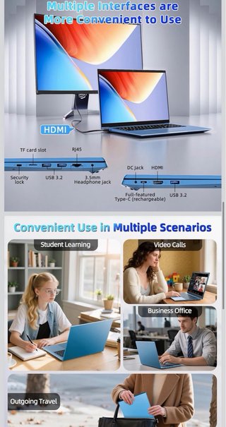 Portátil 18.5 16GB RAM 256GB SSD Full HD