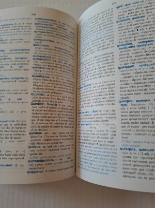 Diccionario Latín y cuadernillo síntesis gramática