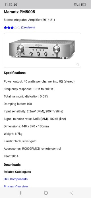 Marantz PM5005 Amplificador.