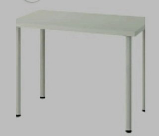 Escritorio blanco Ikea patas metálicas desmontable