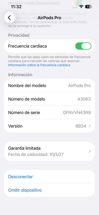 Apple AirPods Pro 3 Auriculares #VN43R9