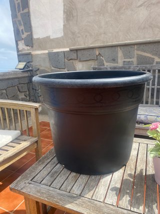 Macetas jardín Grandes Plástico Negro 65L