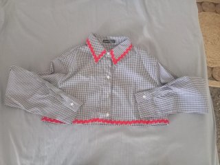 Conjunto blusa y short cuadros vichy