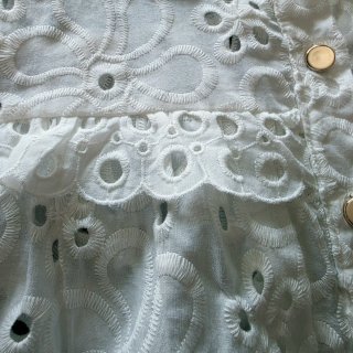 Blusa Blanca Euronice Bordada T.U. con Etiqueta.