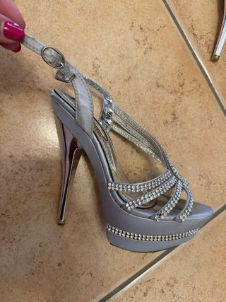 Scarpe da cerimonia argento