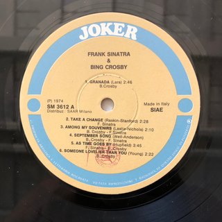 Frank Sinatra & Bing Crosby LP 12" 33 RPM 1974
