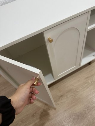 Mueble aparador blanco nórdico con almacenaje
