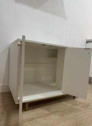 Mueble aparador blanco nórdico con almacenaje