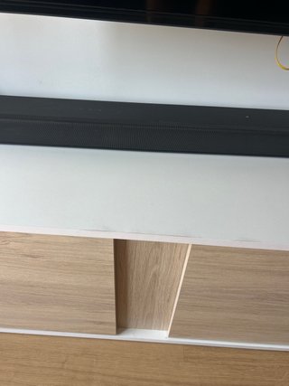 Mueble TV madera y cristal