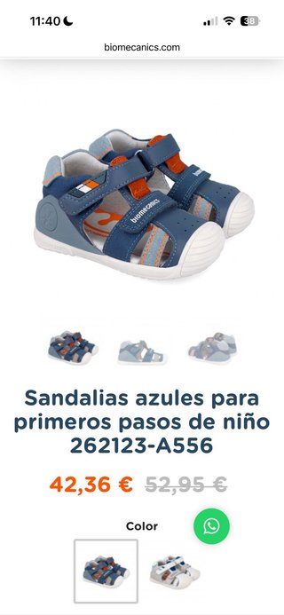 Sandalias Biomecanics Talla 20