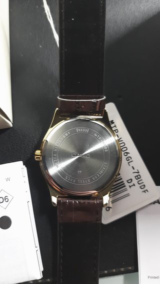 Orologio Casio Uomo Pelle Marrone Oro