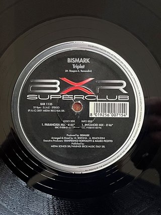 Bismark "Triplet" disco vinile techno /hard trance