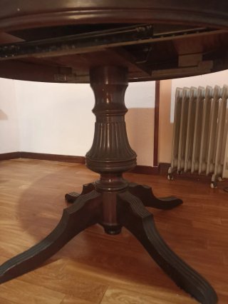 Mesa redonda extensible madera 1.10m