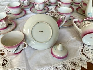 Juego de té japonés de porcelana