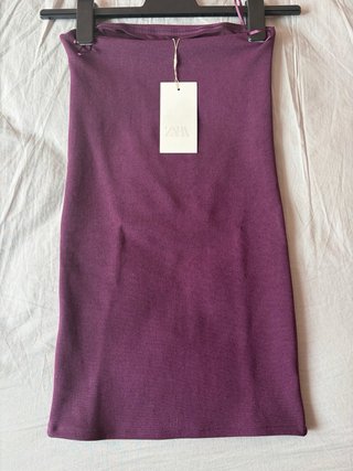 Vestido palabra de honor Zara