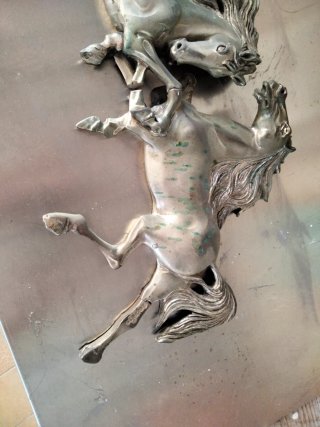 Coppia Cavalli Bronzo Anni '70/'80