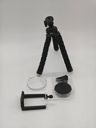Kit trípode flexible para móvil completo y sin uso