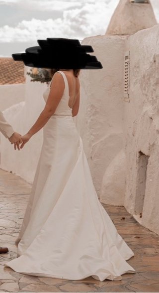 Vestido de Novia Talla L Blanco