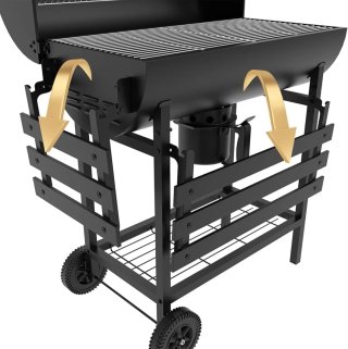 TEENO Barbacoa Carbon con Parrilla de Cocina XXL