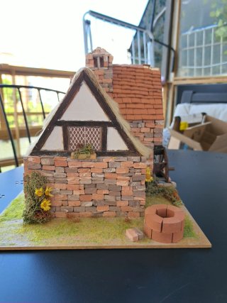 Maqueta Casa de Campo con Molino