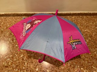 Paraguas Hanna Montana azul y rosa