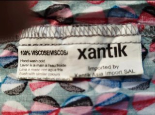 Vestido corto Xantik estampado S