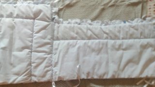 Parachoques para cuna con volantes