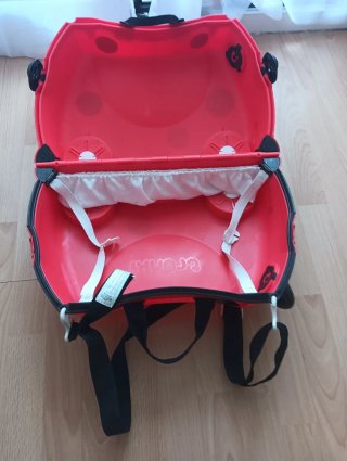 Maleta infantil Trunki roja con ruedas