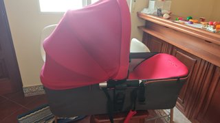Capazo Jané cochecito bebe Muum Rojo