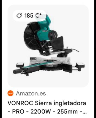 Sierra Ingletadora VONROC