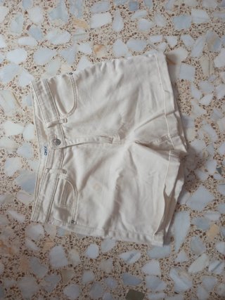 Shorts vaqueros beige ONLY